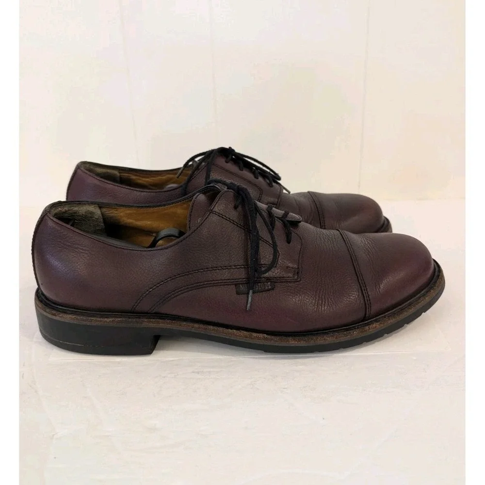 Mephisto Melchior Leather Cap Toe Oxford Dress Shoes Dark Brown Men's Size 10.5